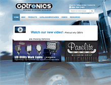 Tablet Screenshot of optronicsinc.com